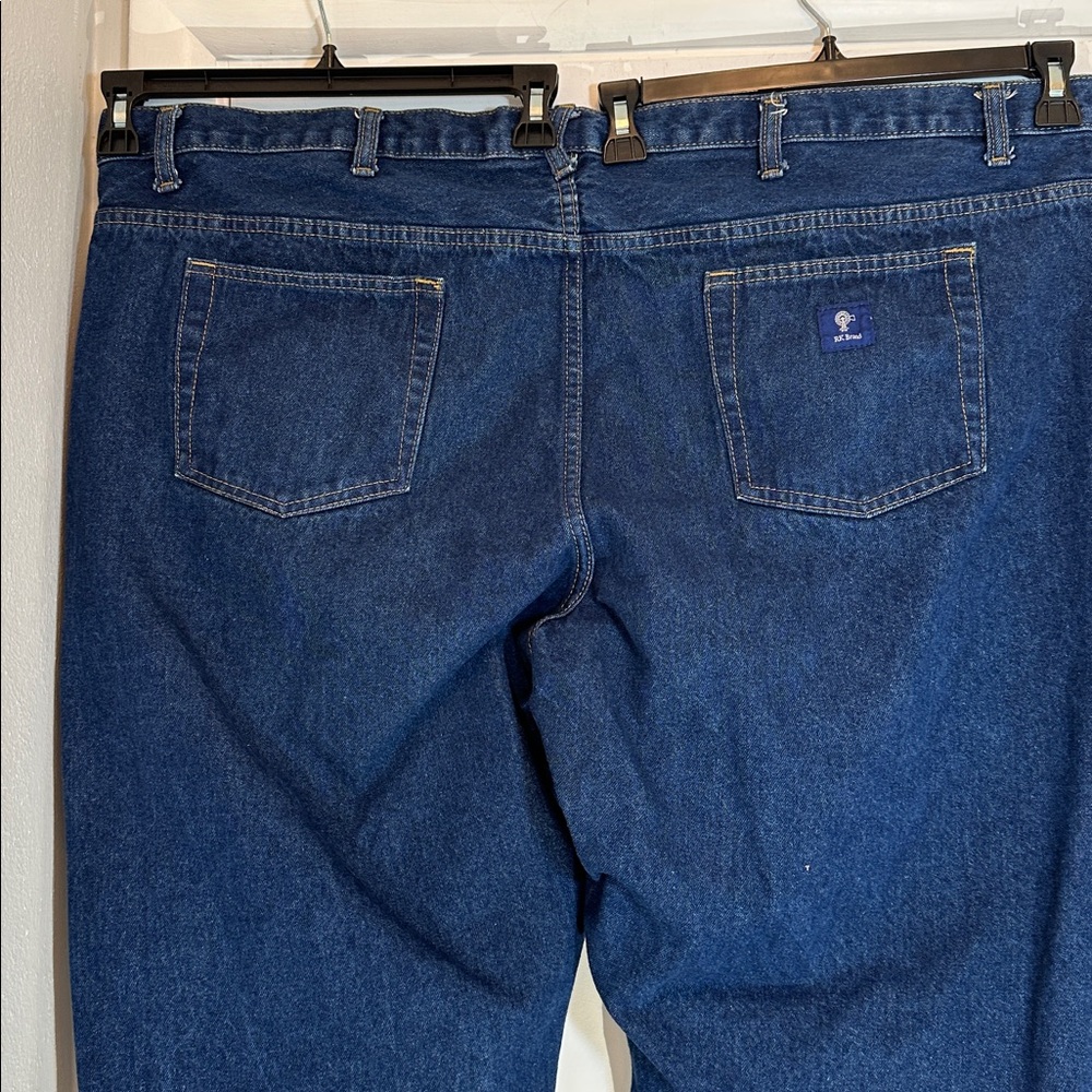 Rural King Regular-Fit Big Man Cotton Denim Dark Wash Blue Jeans 50x30 - Picture 7 of 10